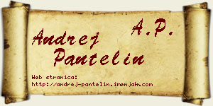 Andrej Pantelin vizit kartica